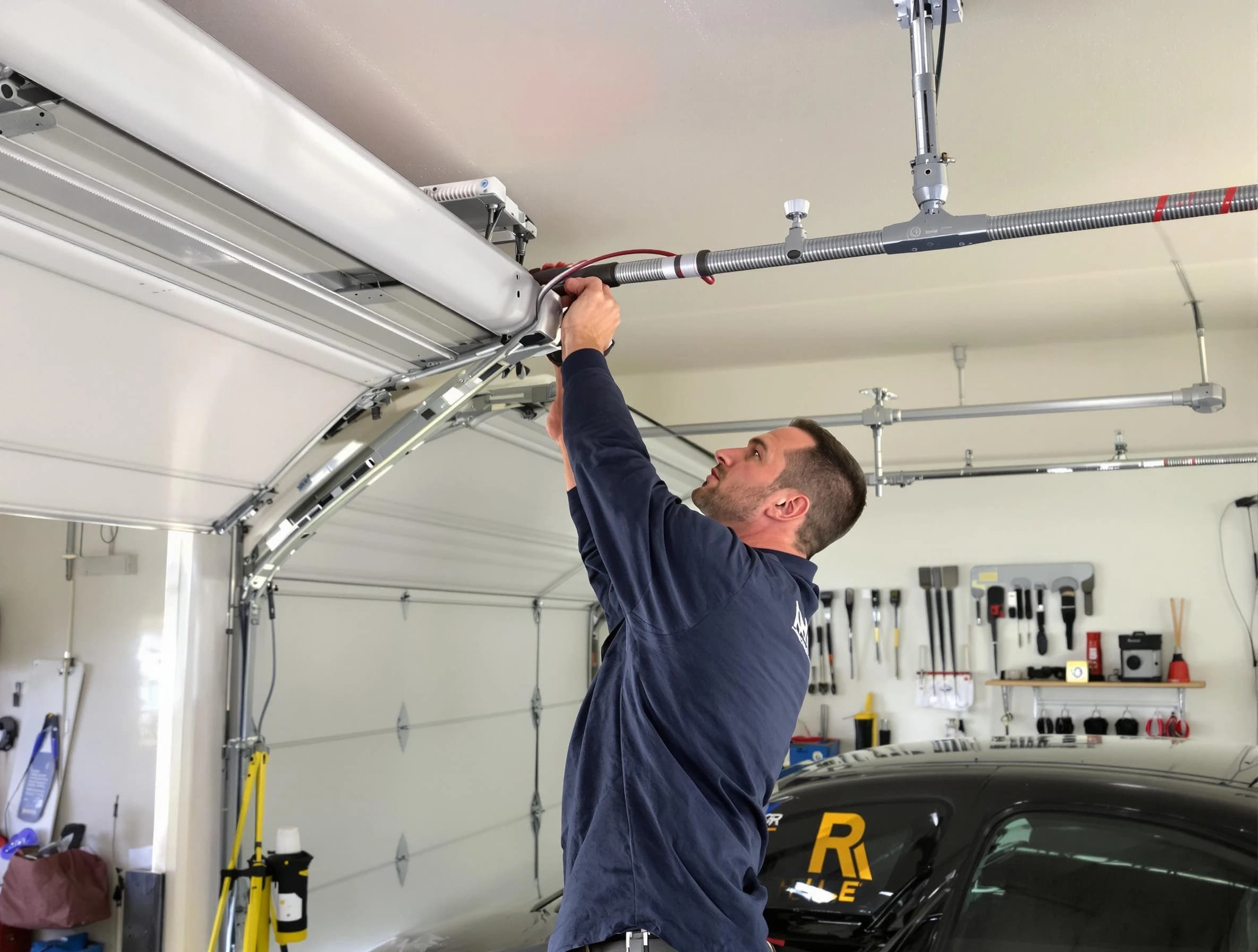 Grayson Valley Garage Door Repair technician performing garage door cable repair in Grayson Valley