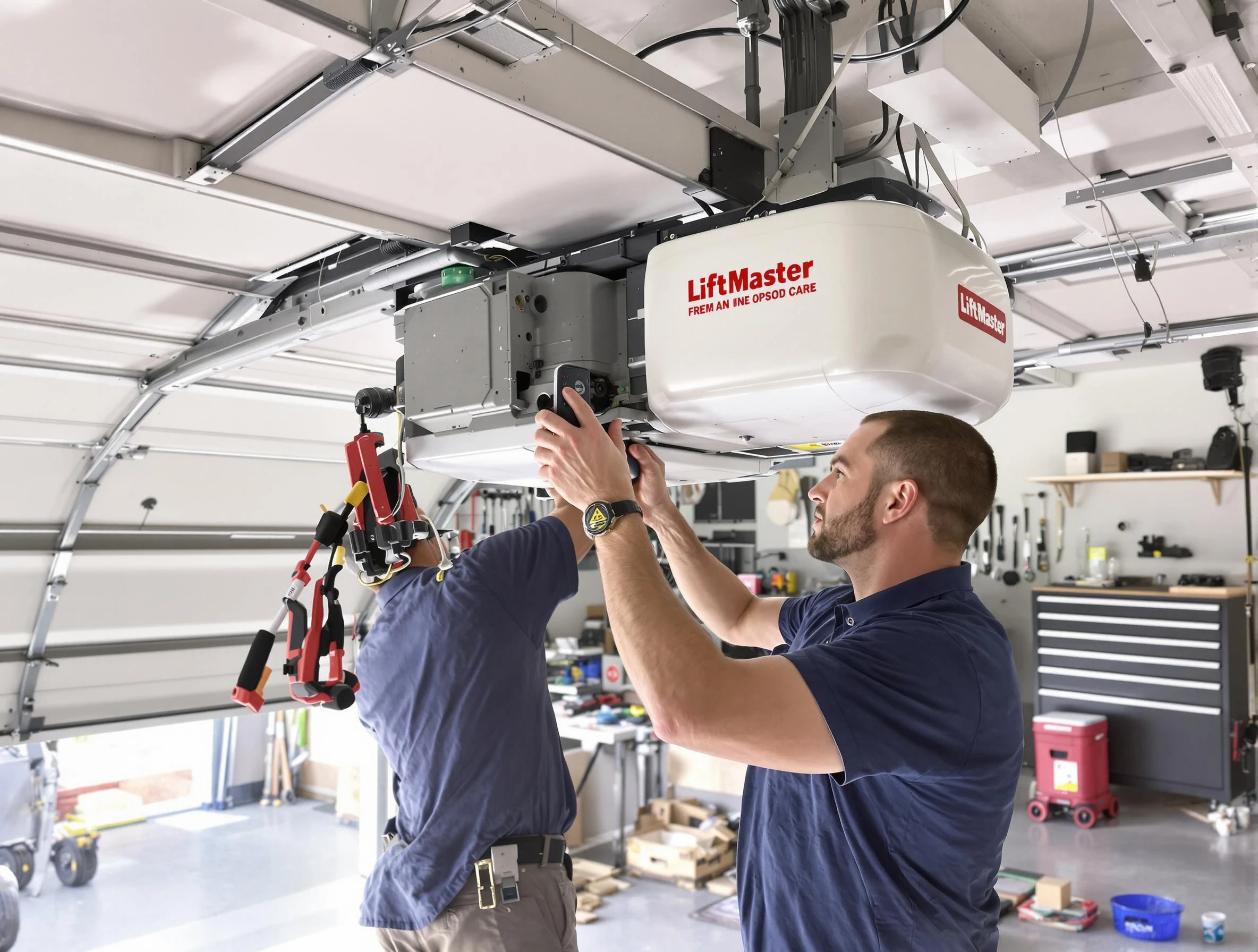 Grayson Valley Garage Door Repair technician performing advanced diagnostics on garage opener in Grayson Valley