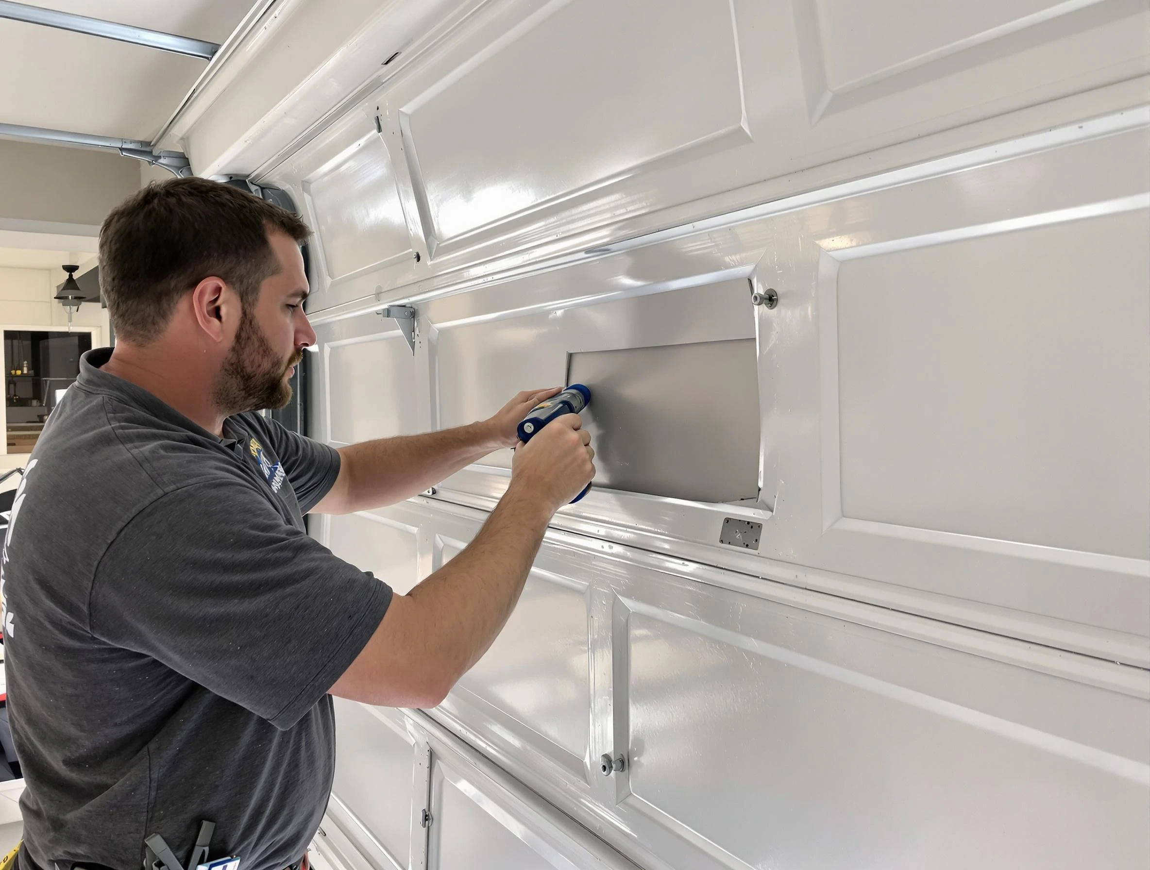 Garage door panel repair by Grayson Valley Garage Door Repair in Grayson Valley