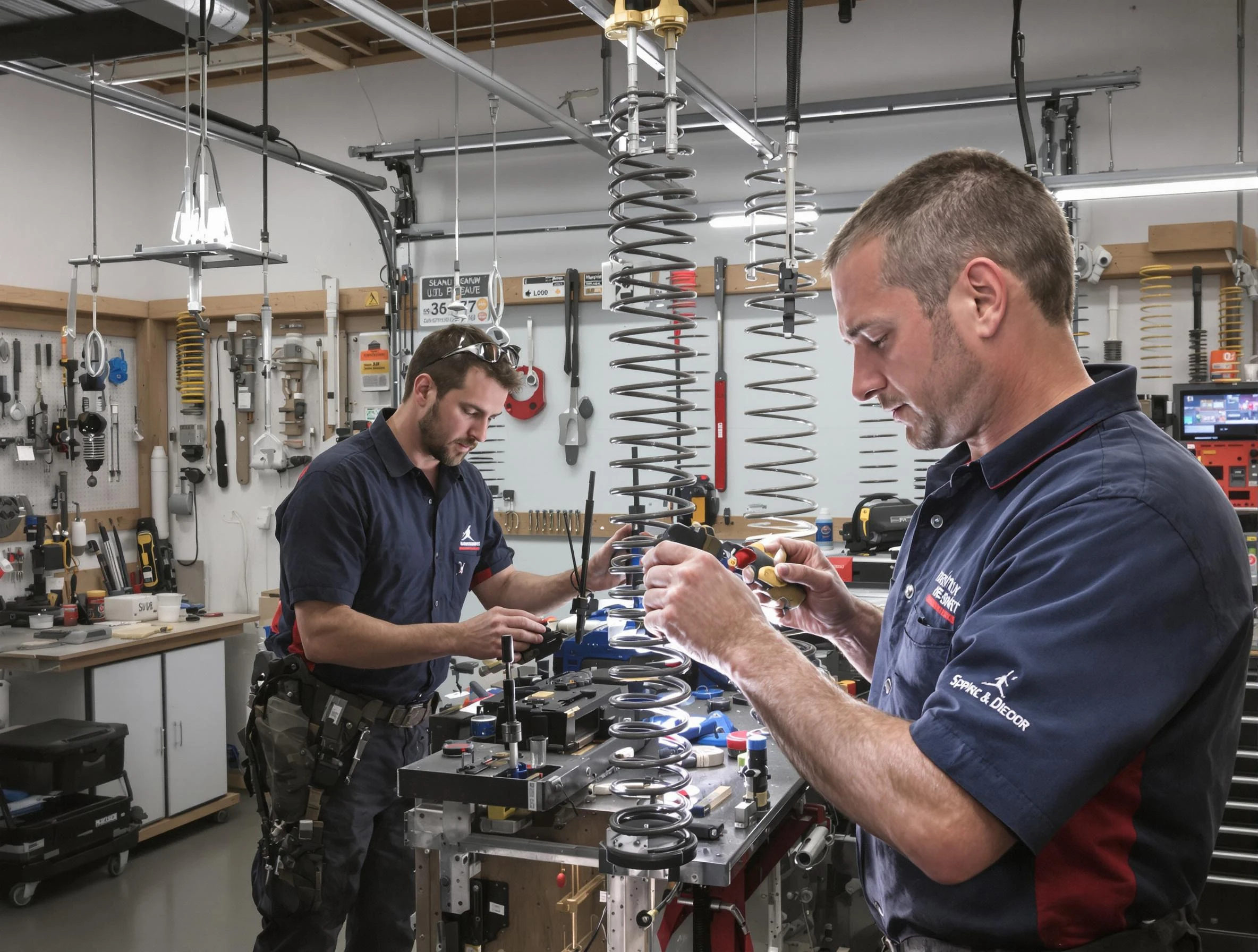 Garage door spring repair service by Grayson Valley Garage Door Repair in Grayson Valley