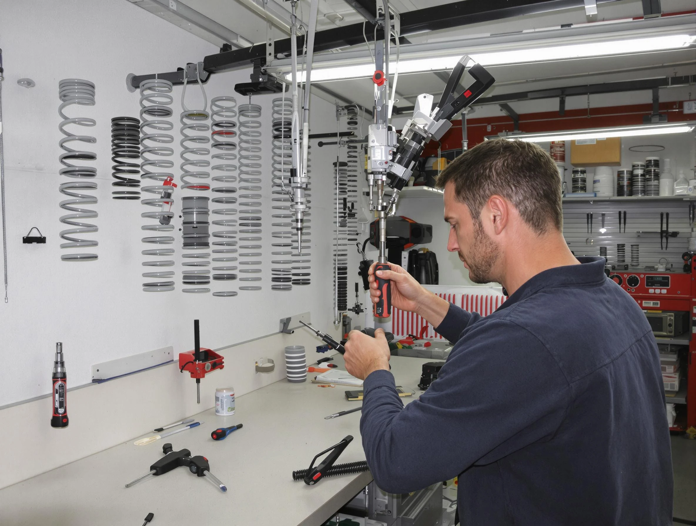 Grayson Valley Garage Door Repair safety certified technician performing precision spring replacement in Grayson Valley